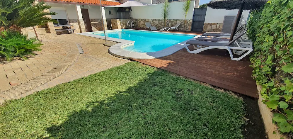 terraza de piscina